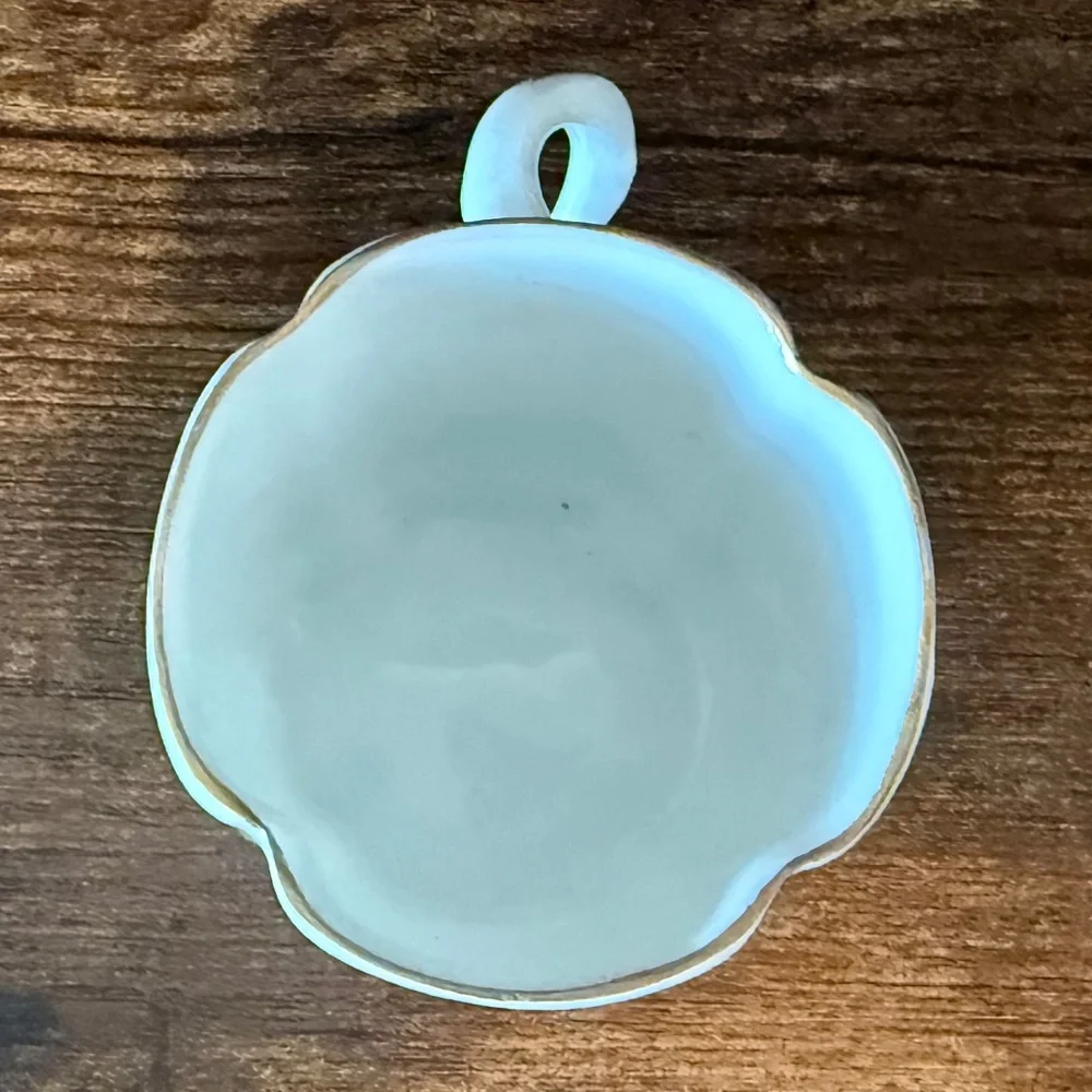 Floral Espresso Cup and Saucer